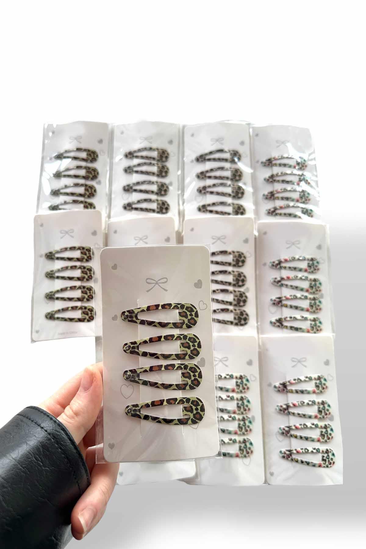 12li Karışık Renk Yan Toka Set 