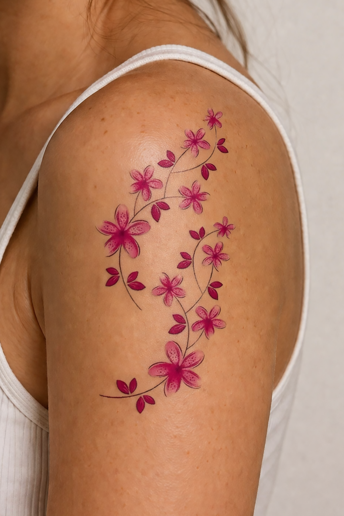 Geçici Çiçek Figürlü Mini Dövme Tattoo