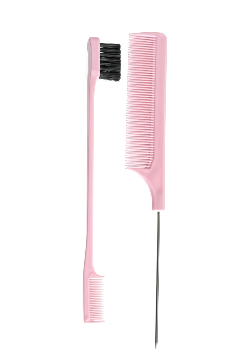 Pembe Renk İkili Saç Fırçası