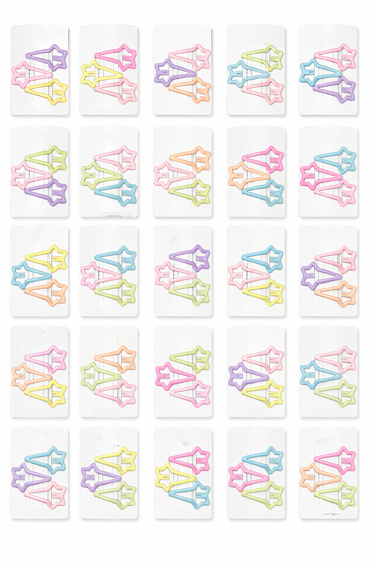 30lu Karışık Renk Yan Toka Set