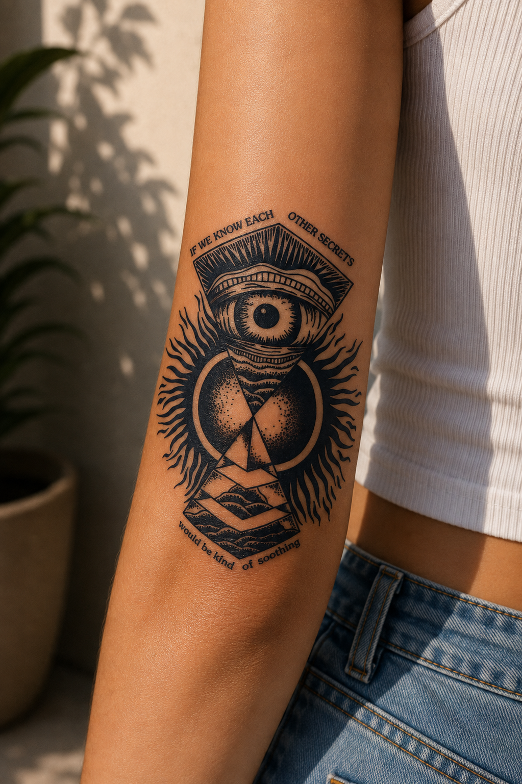 Göz Sonradan Kararan Yarı Kalıcı Geçici Dövme Tattoo