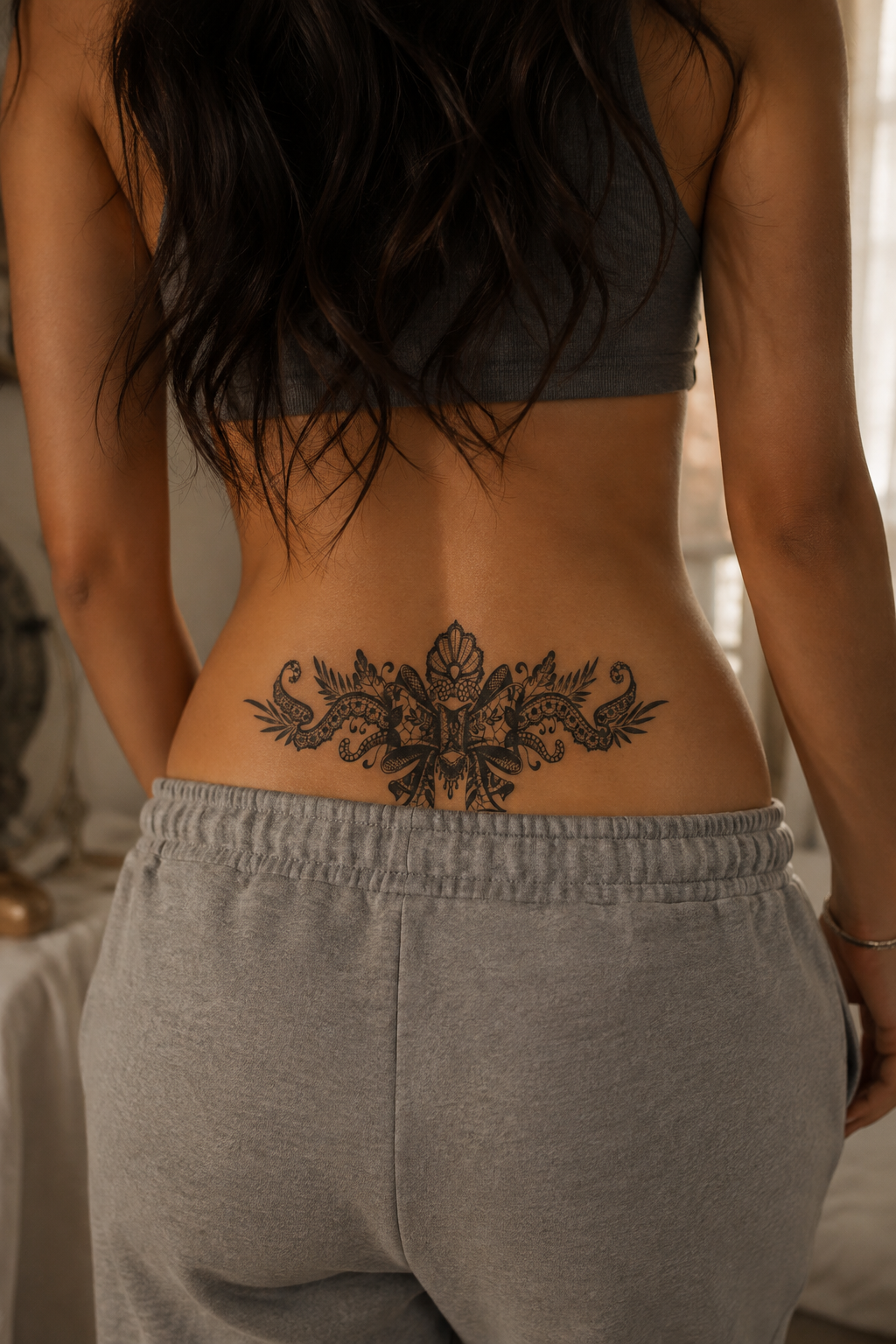 Kurdele Figürlü Sonradan Kararan Yarı Kalıcı Geçici Dövme Tattoo