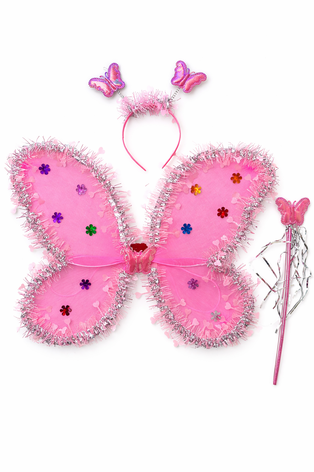 Pembe Renk Kanat /Asa /Taç Set