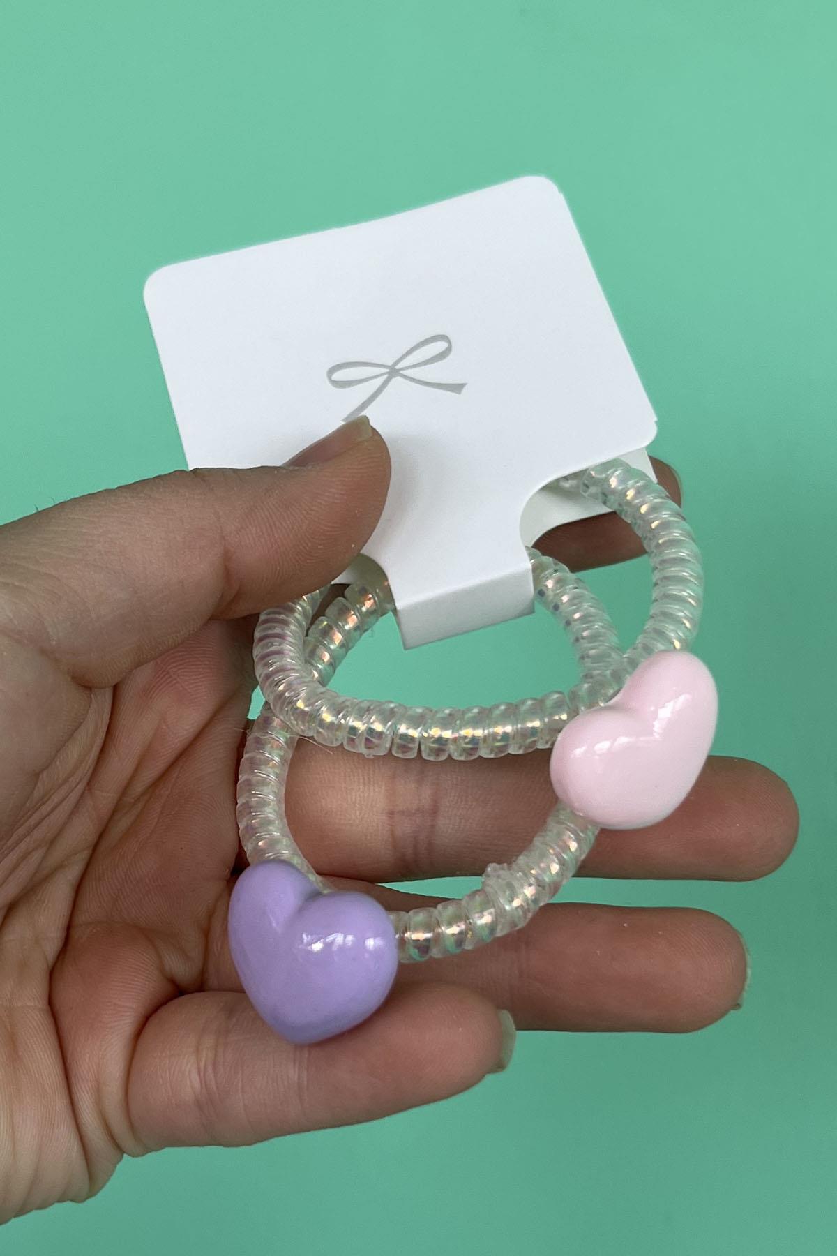 2li Kalp Figürlü Helezon Toka Set