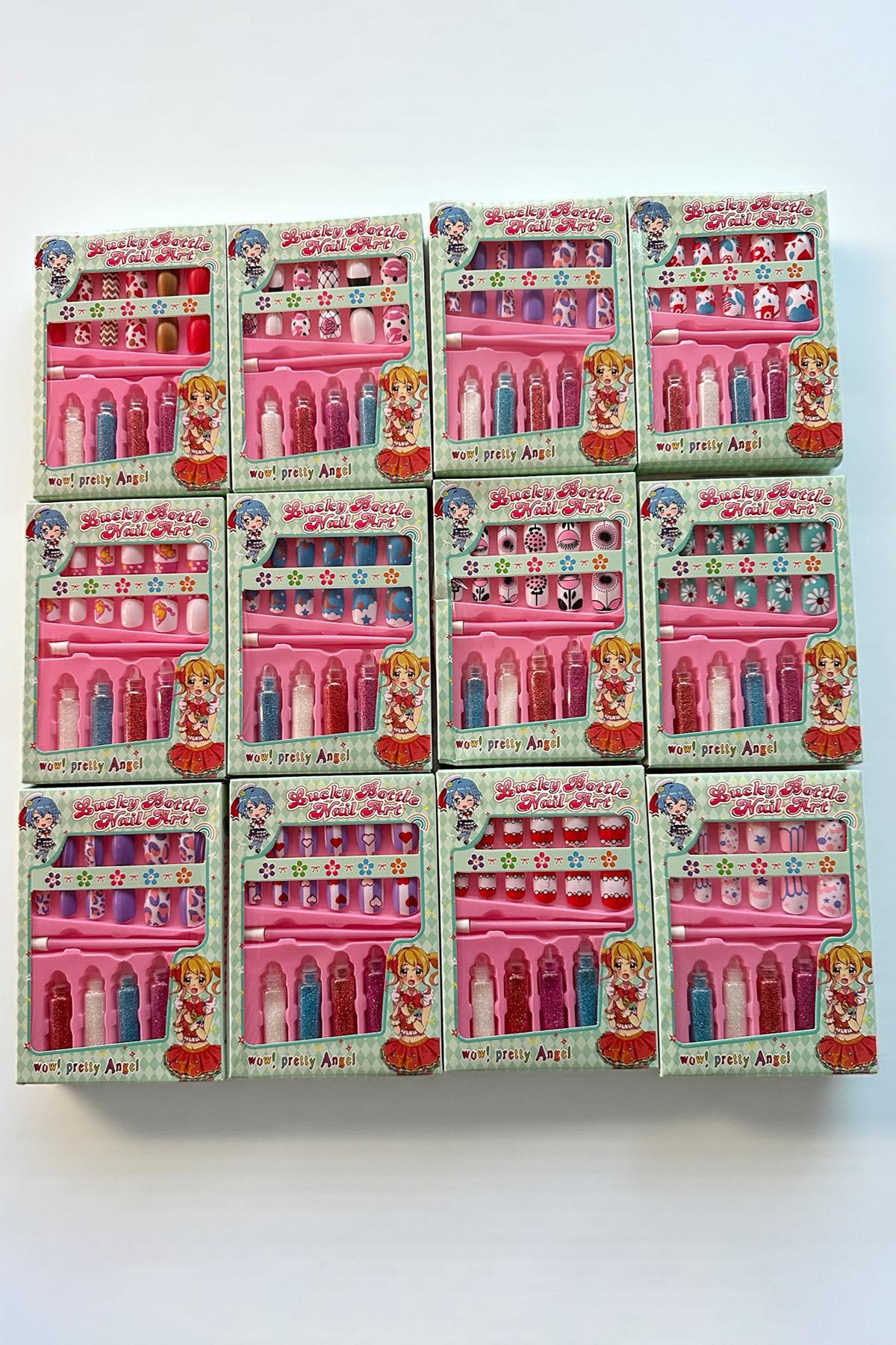 12li Karışık Figürlü Çocuk Tırnak Set