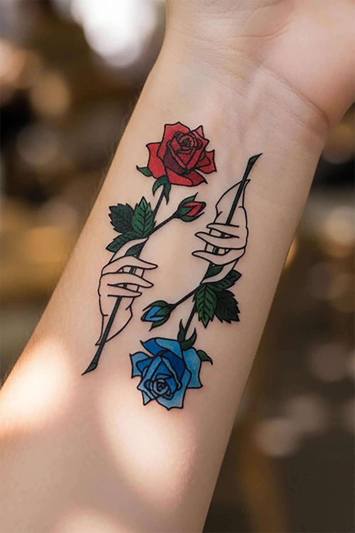 Gül Mini Geçici Dövme Tattoo