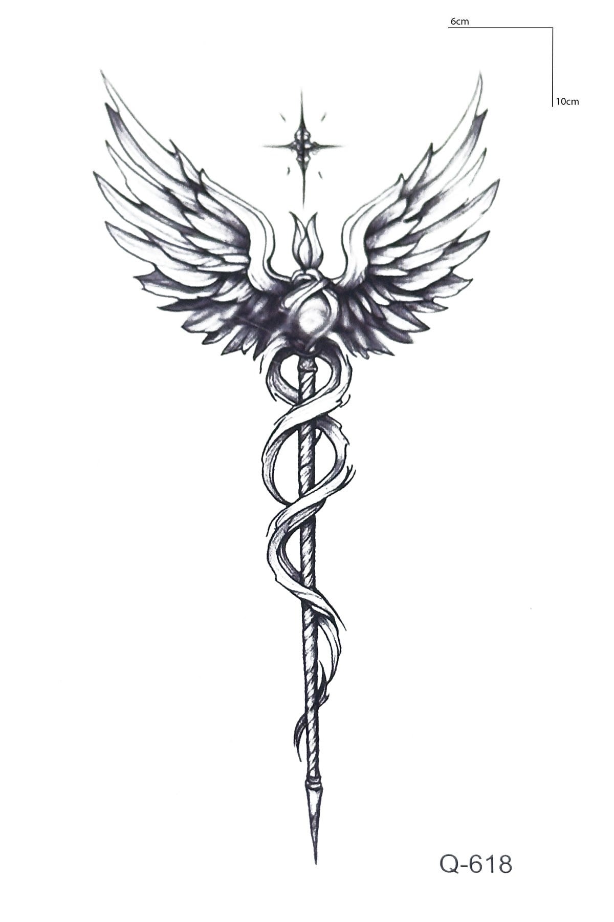Melek Kanadı Mini Geçici Dövme Tattoo