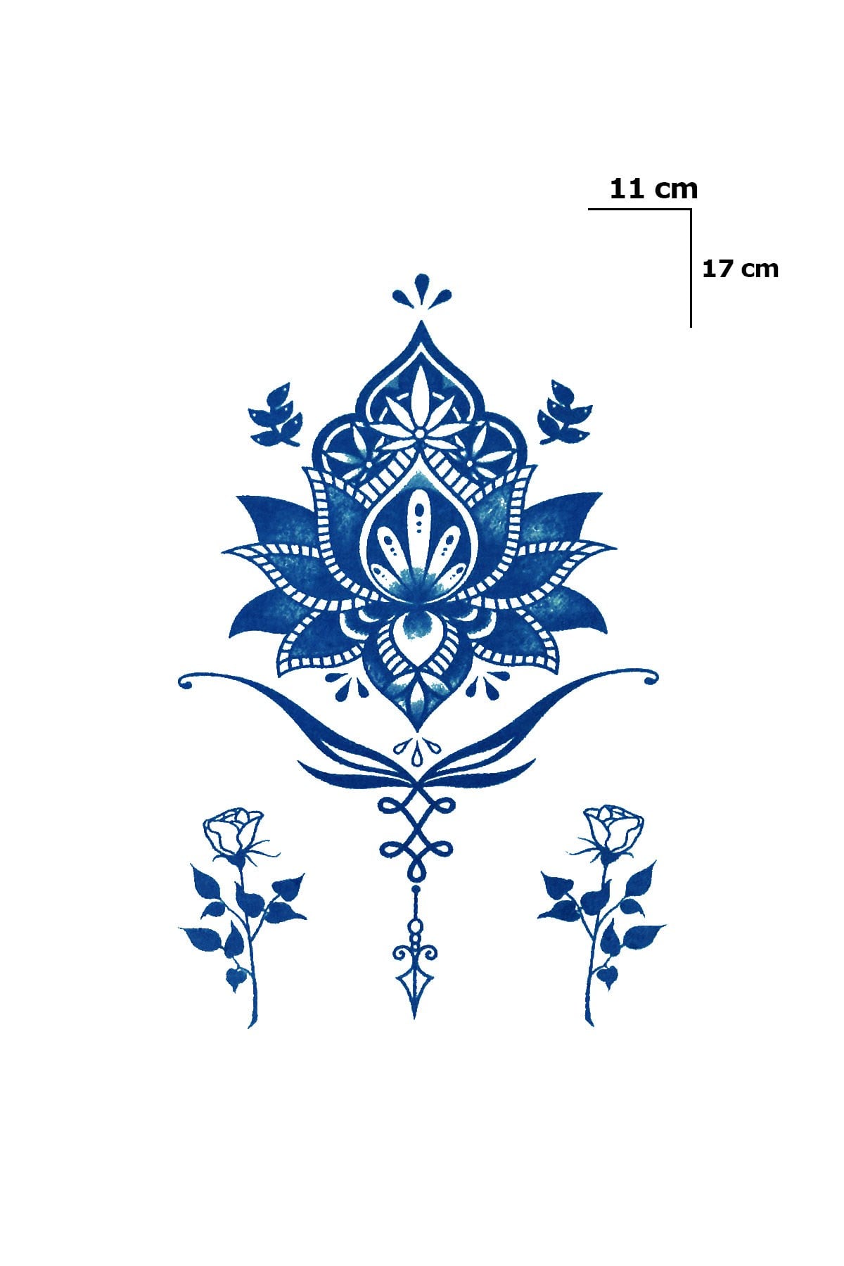 Lotus Sonradan Kararan Yarı Kalıcı Geçici Dövme Tattoo