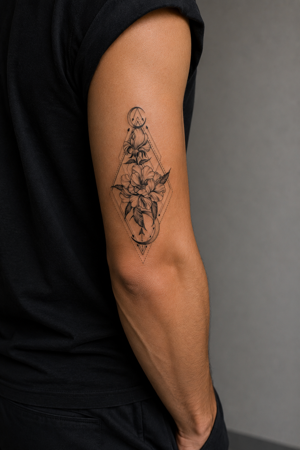 Çiçek Dövme Geçici Tattoo