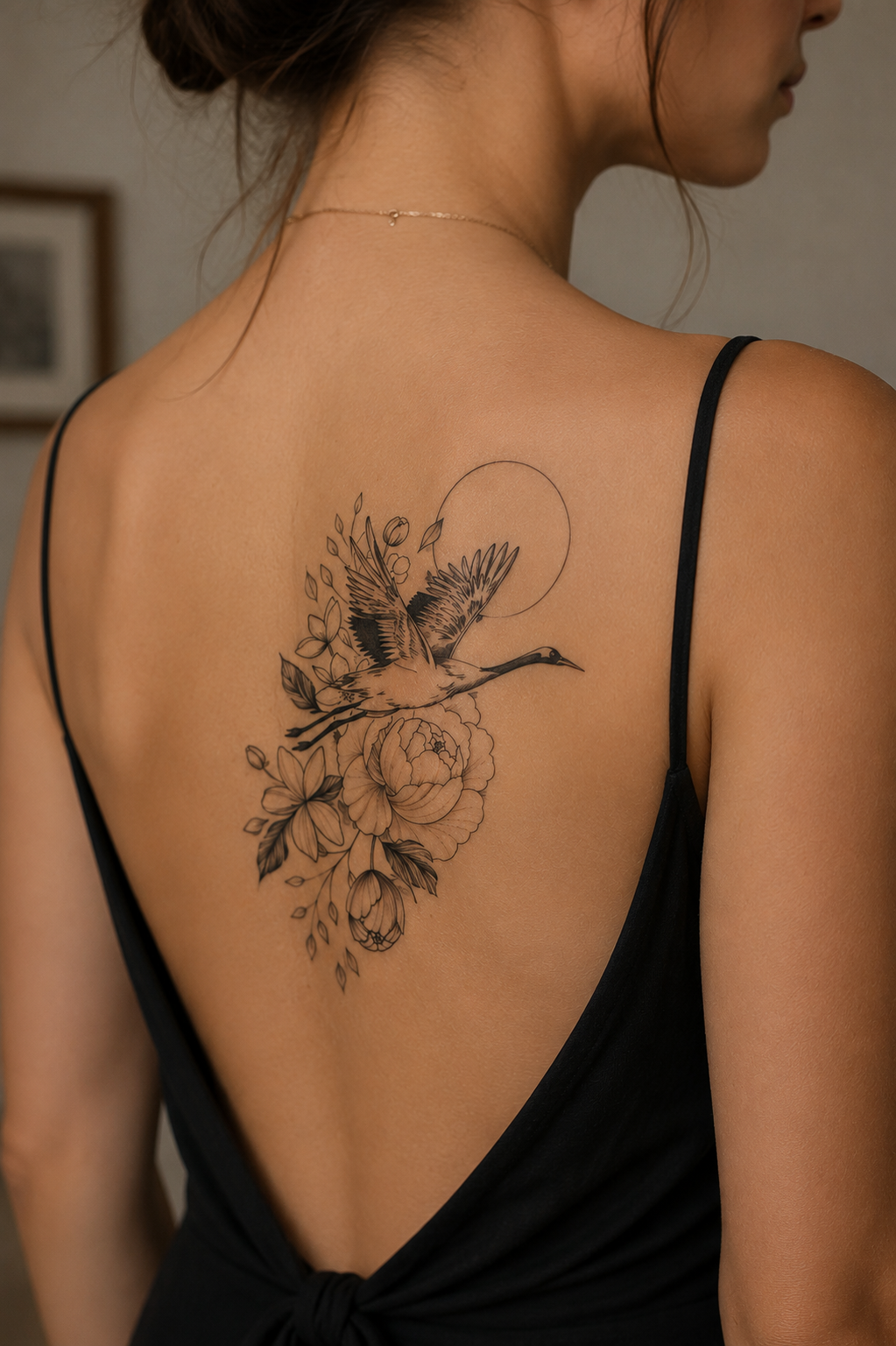 Leylek Geçici Dövme Tattoo