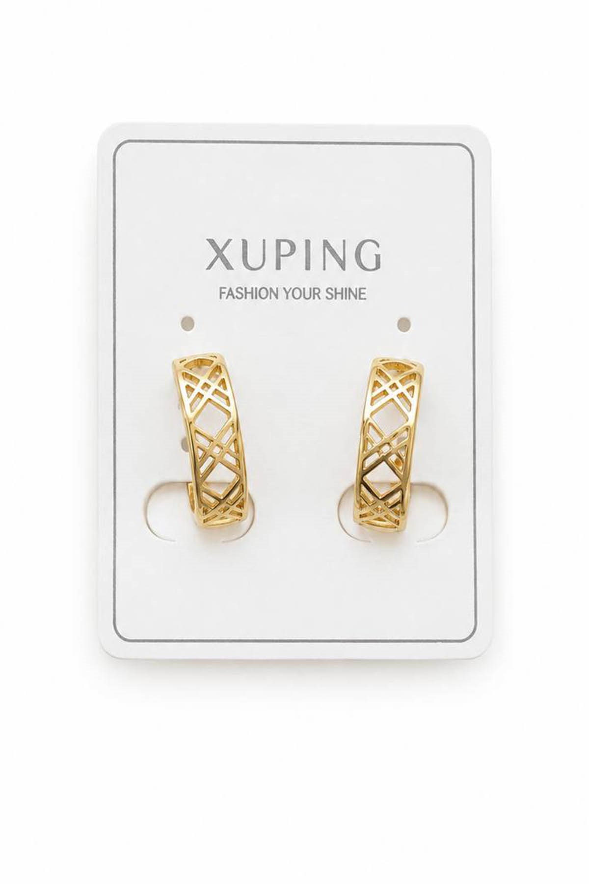 Altın Renk Xuping Halka Küpe (Çift)