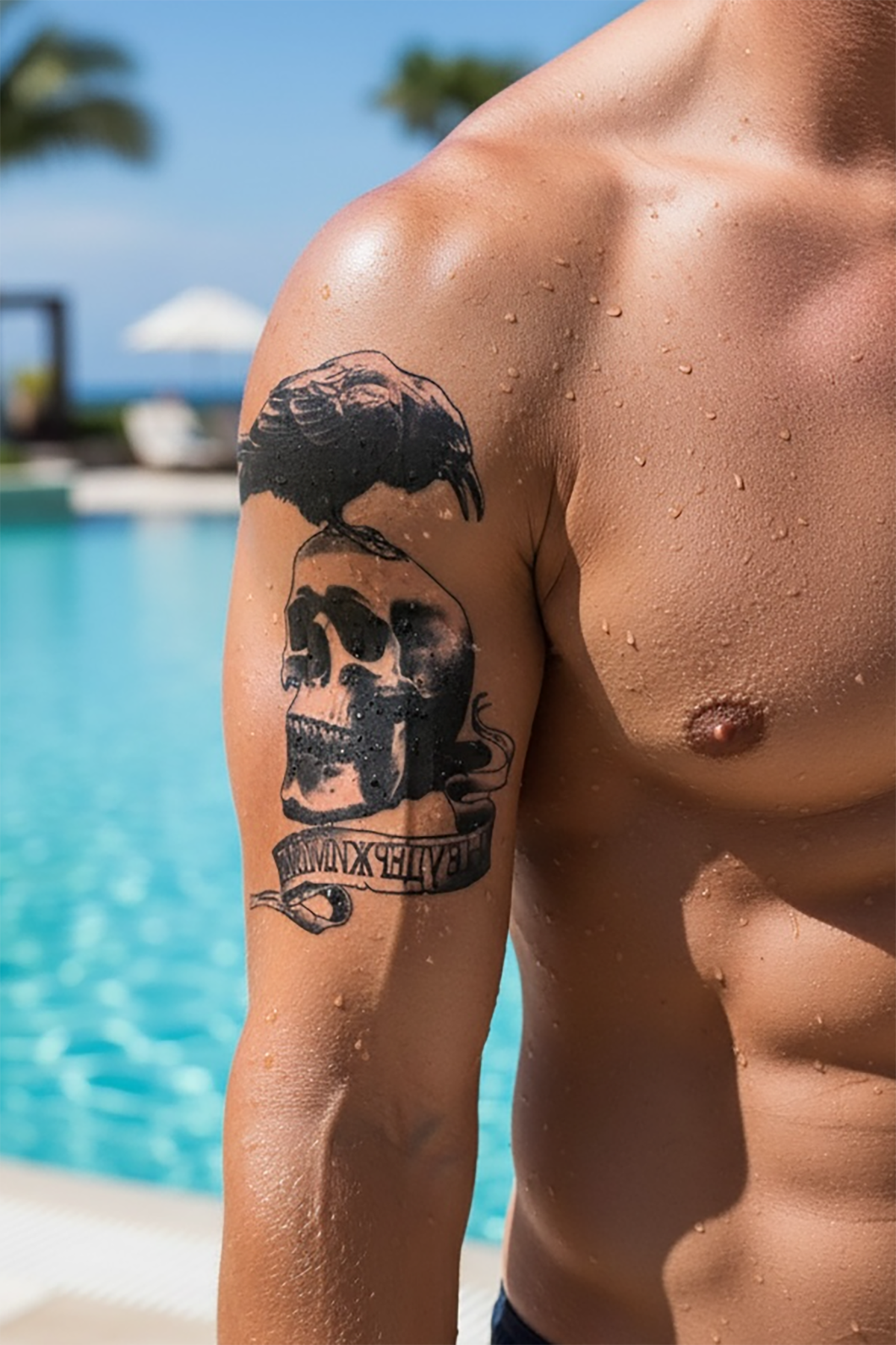 Geçici Kurukafa Dövme Tattoo