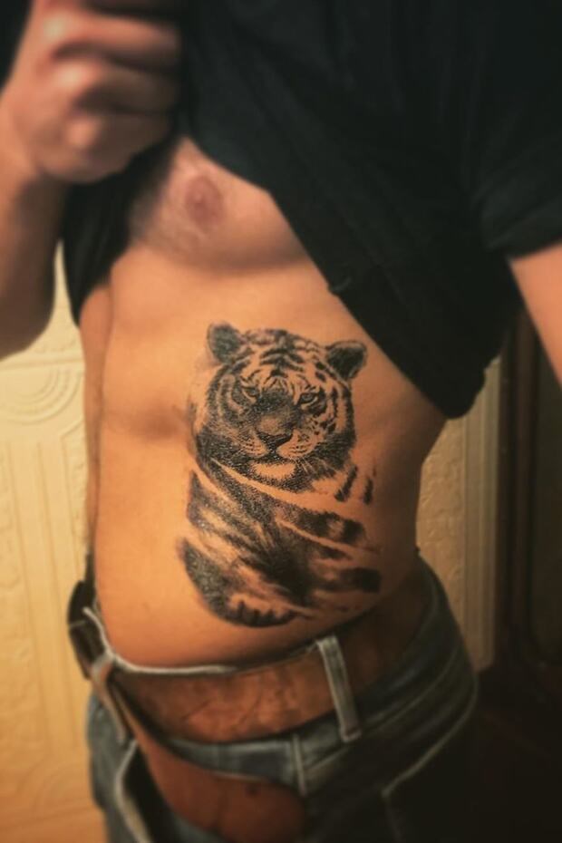 Kaplan Büyük Dövme Geçici Tattoo