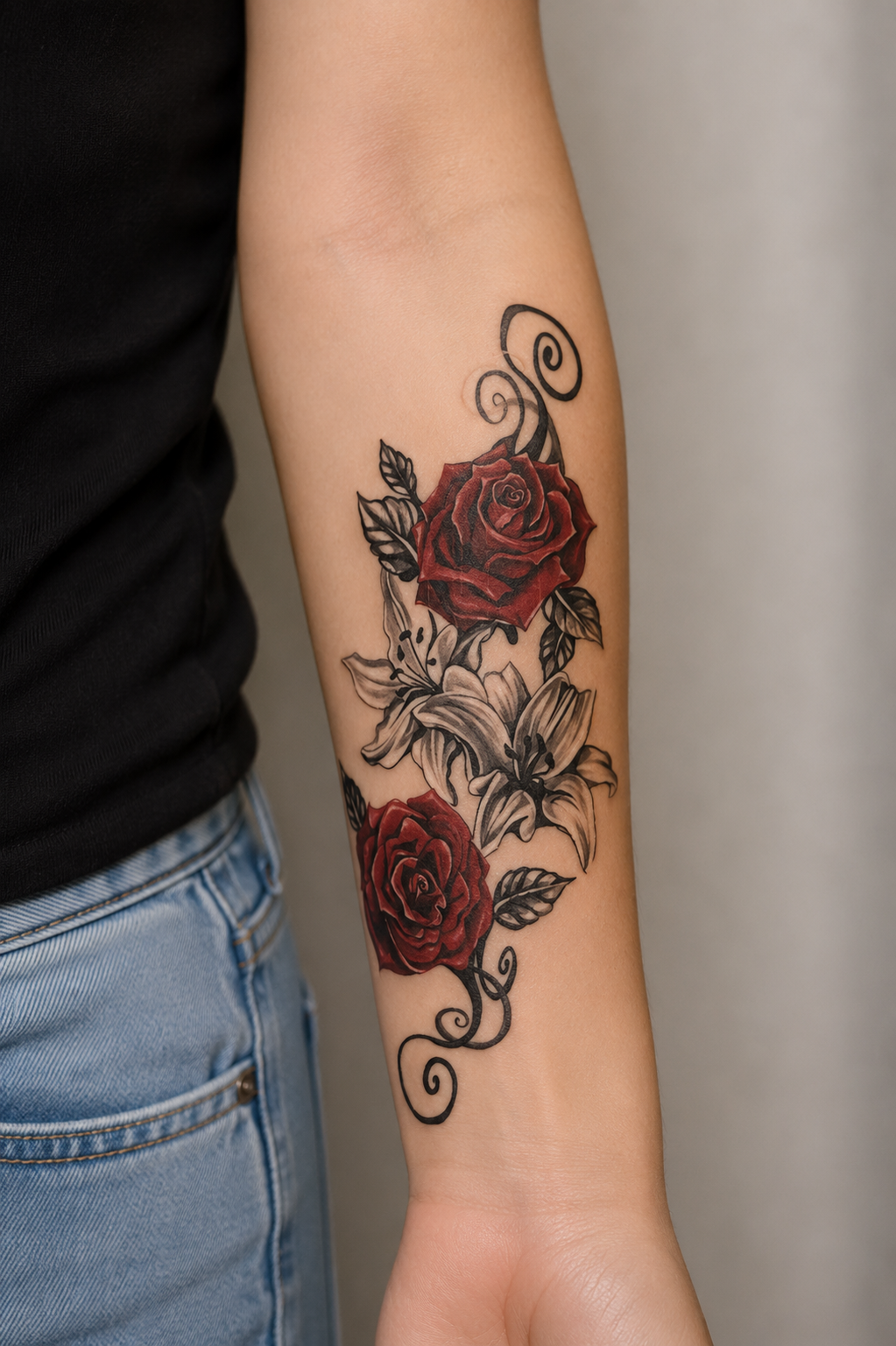 Çiçek Geçici Dövme Tattoo