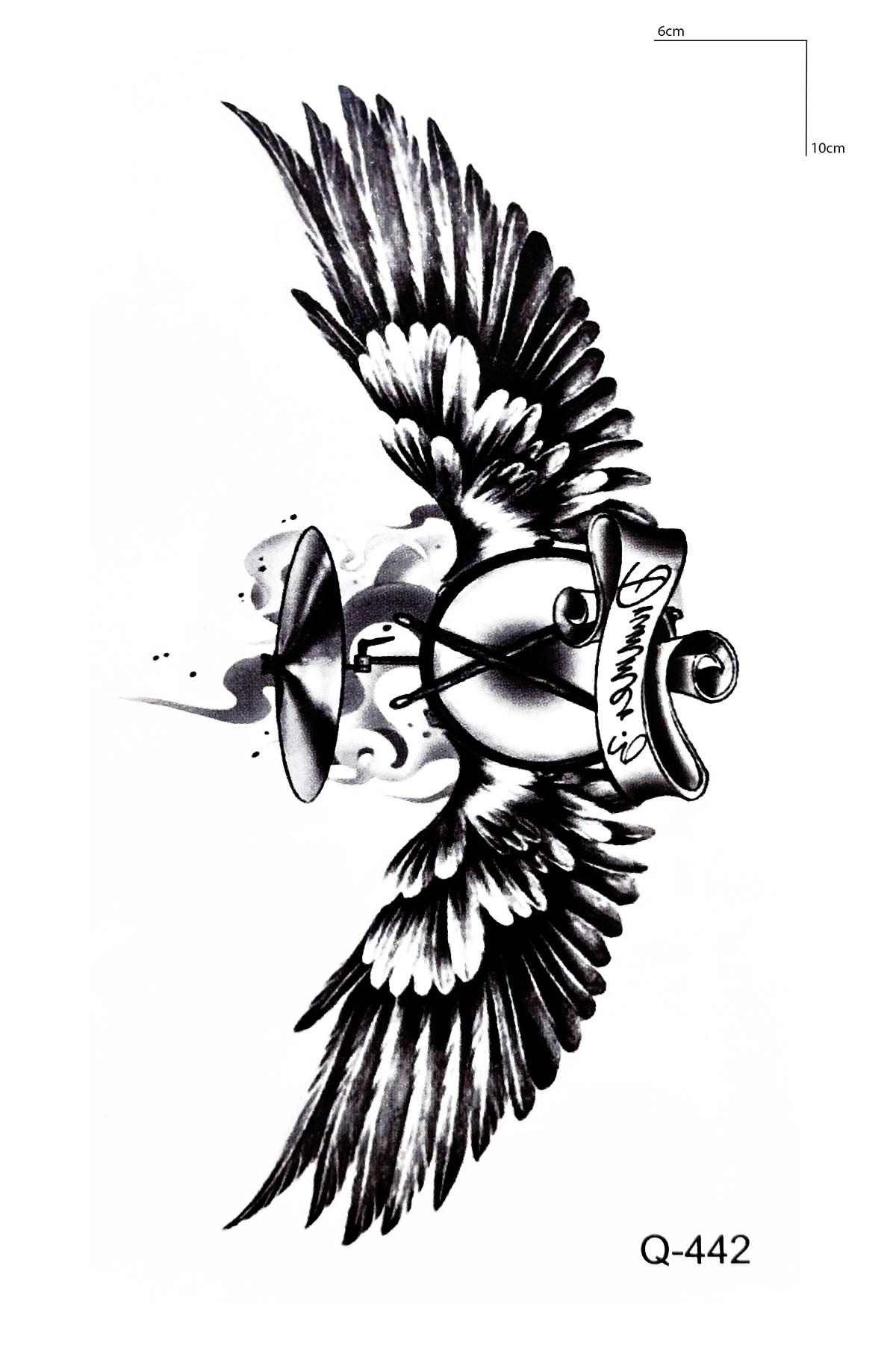 Bateri Kanat Mini Geçici Dövme Tattoo
