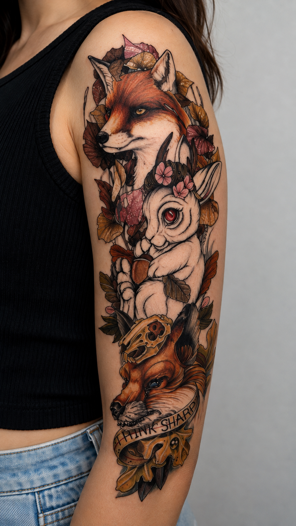 Tilki Kol Geçici Dövme Tattoo
