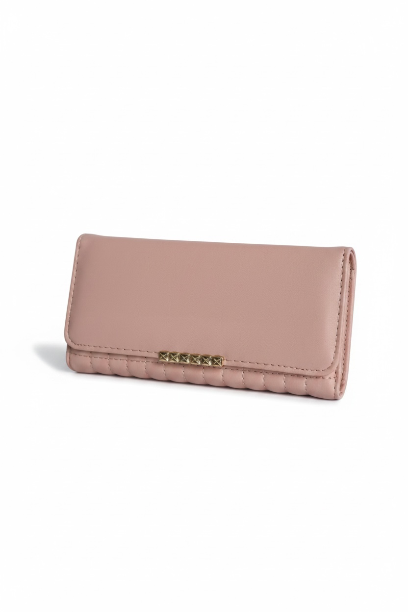 Pembe Renk Kadın Deri Cüzdan