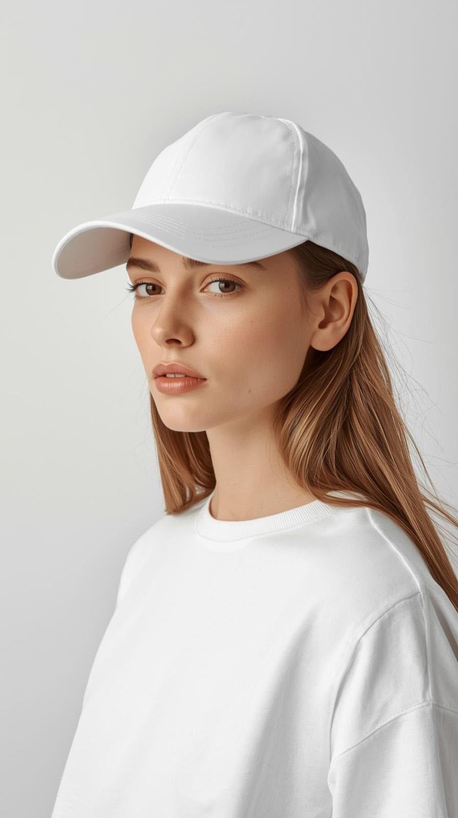 Beyaz Renk Unisex Şapka