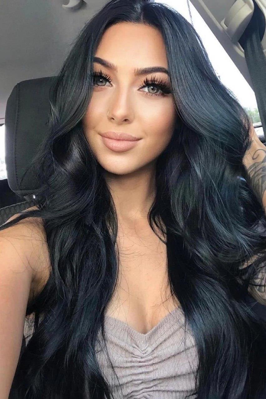 Isıya Dayanıklı Yarımay Çıt Çıt Saç - 1b - Siyah - Dalgalı - 60 Cm - 110 gr (Zeynep)