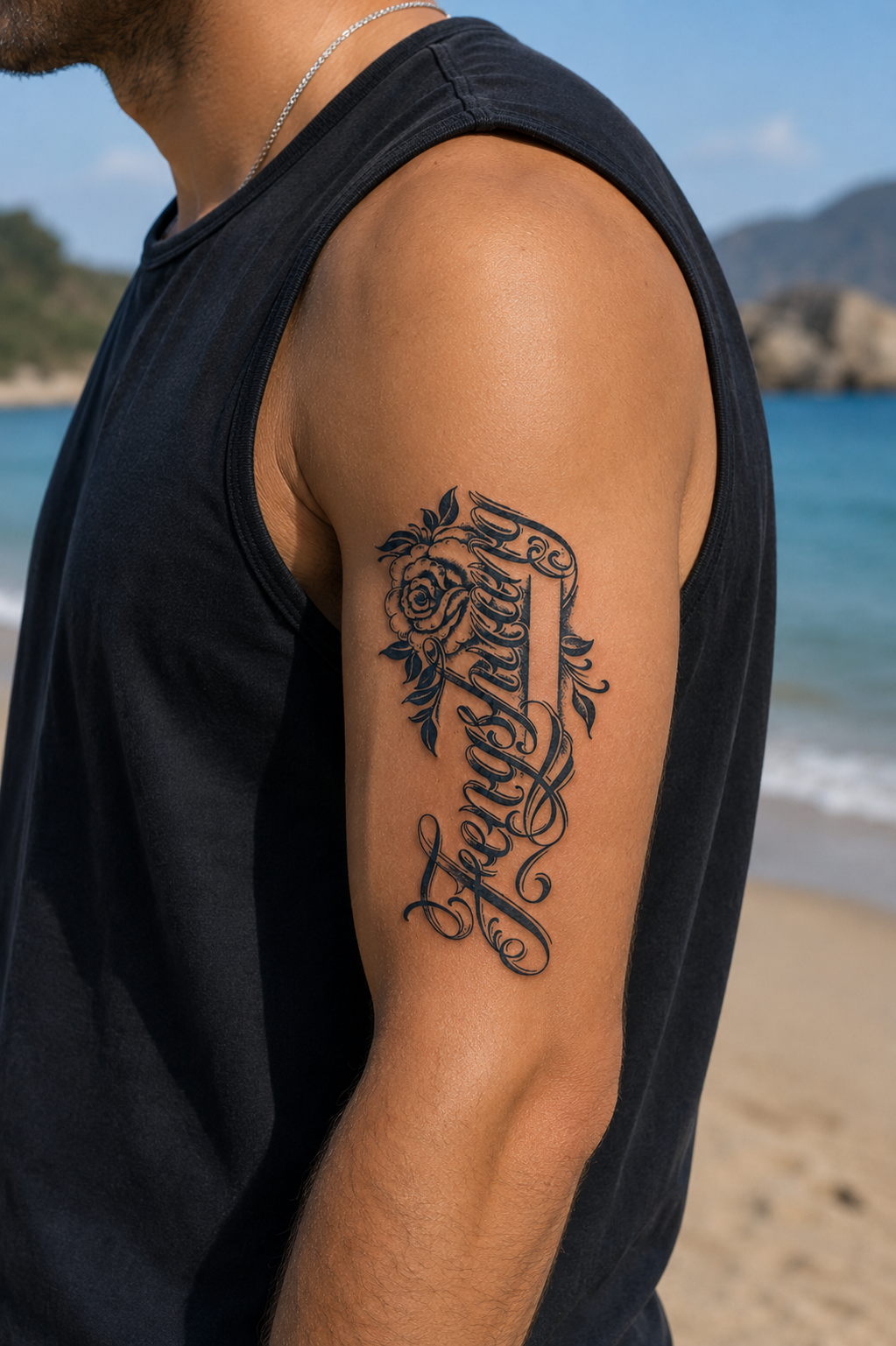 Yazılı Sonradan Kararan Yarı Kalıcı Geçici Dövme Tattoo
