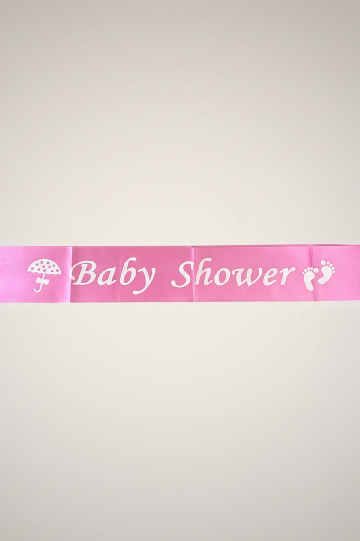 Pembe Renk Baby Shower Yazılı Kuşak Kurdelesi 