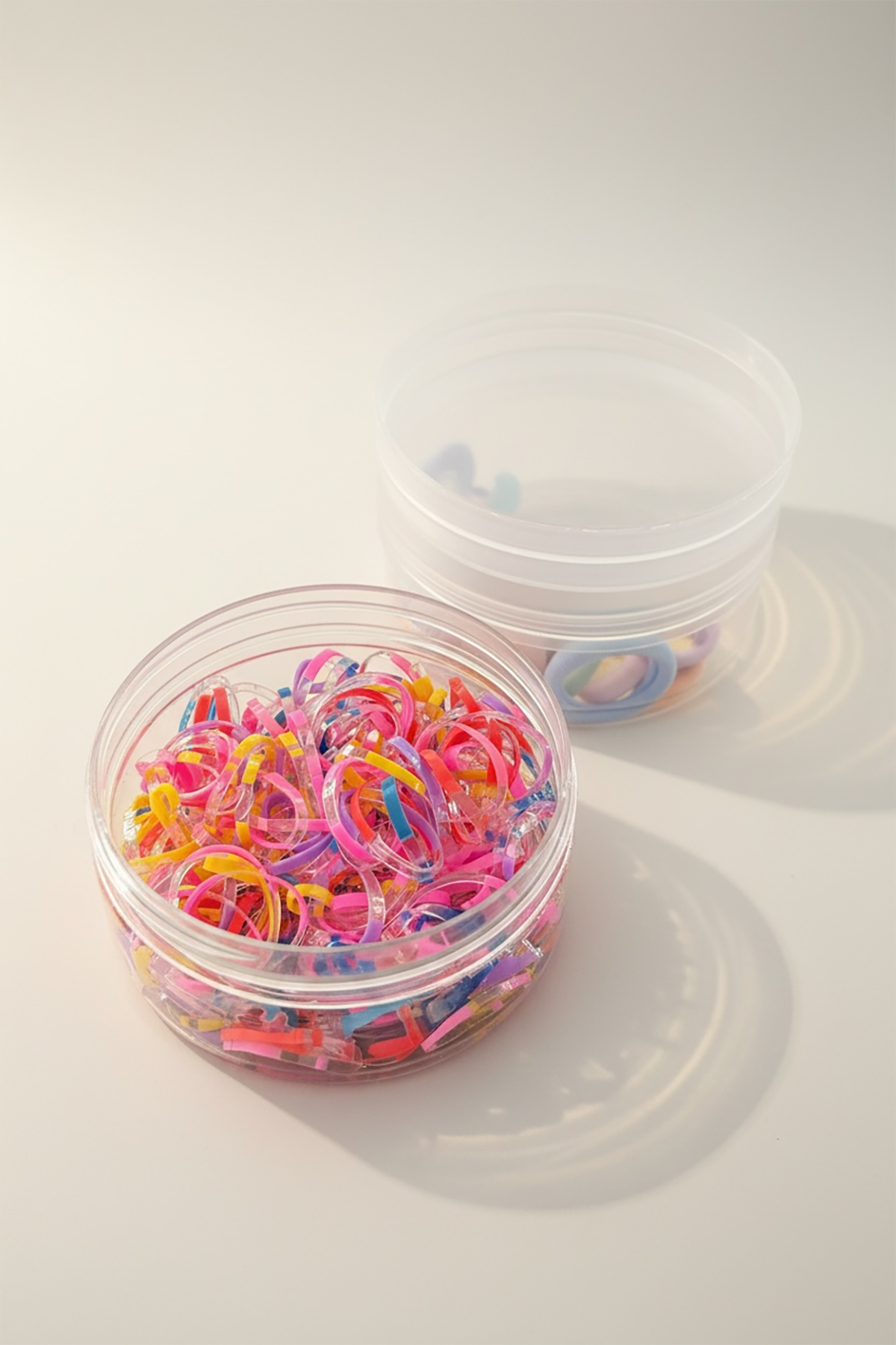 Karışık Renk Perma Lastik Ve Havlu Toka Set