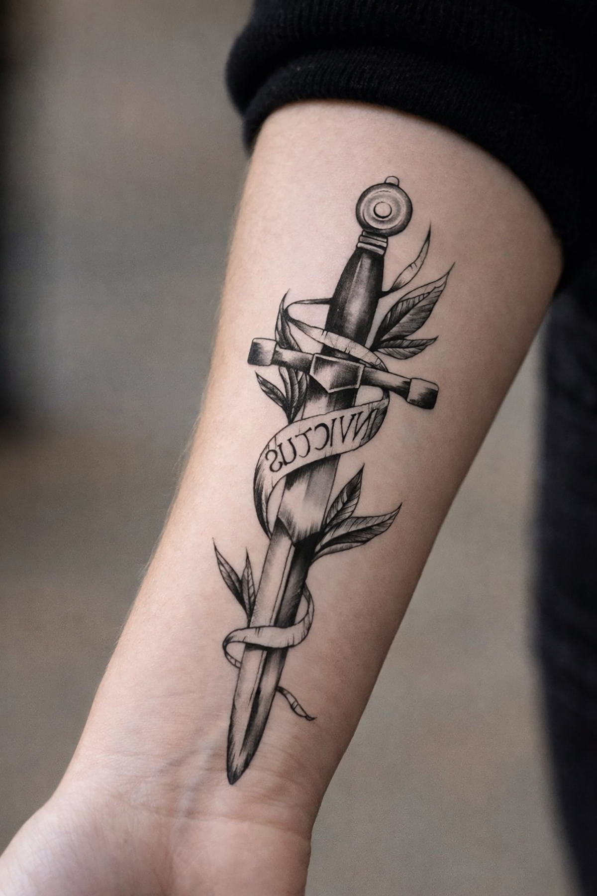 Geçici Kılıç Figürlü Mini Dövme Tattoo