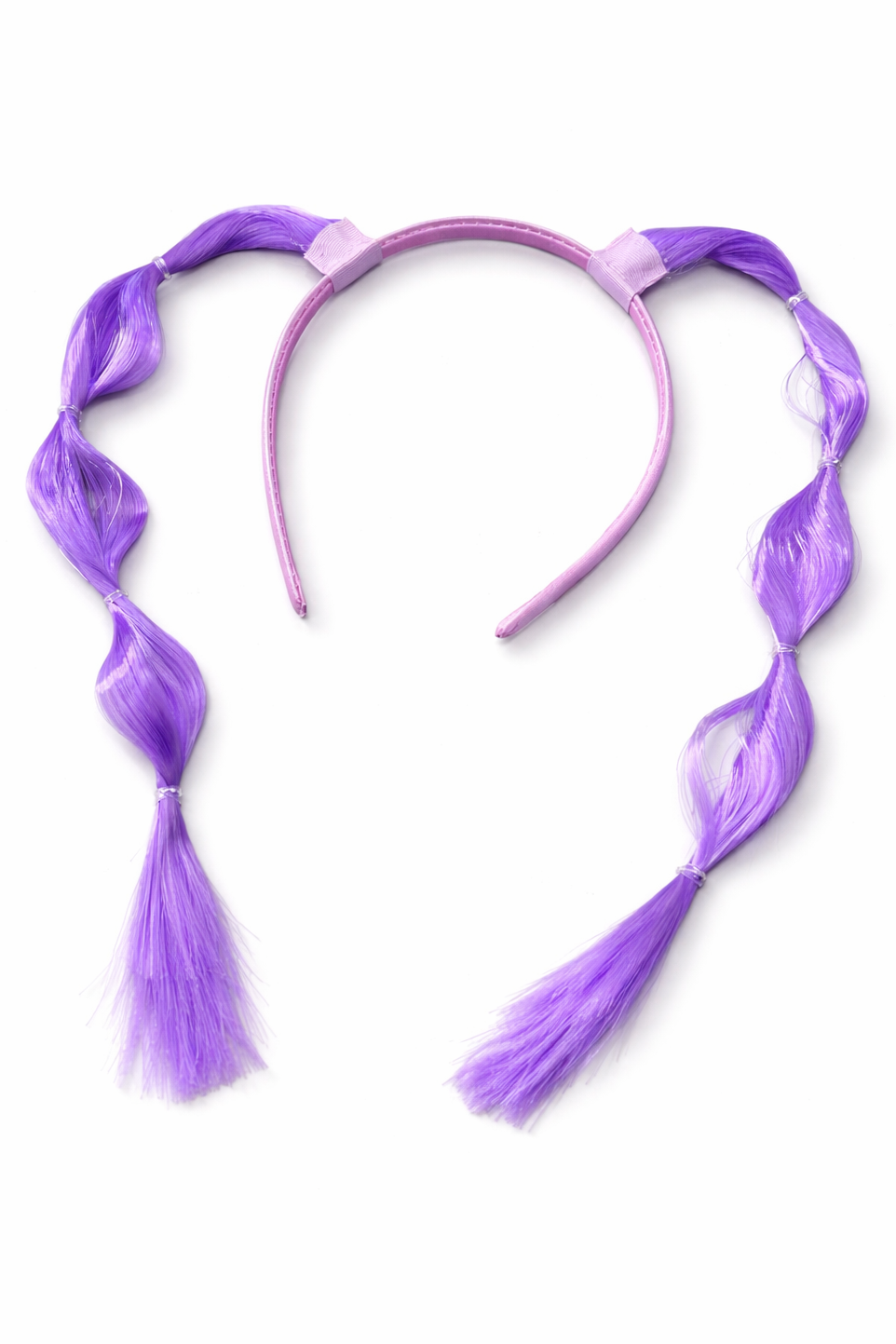 Mor Renk Saç Detaylı Çocuk Taç