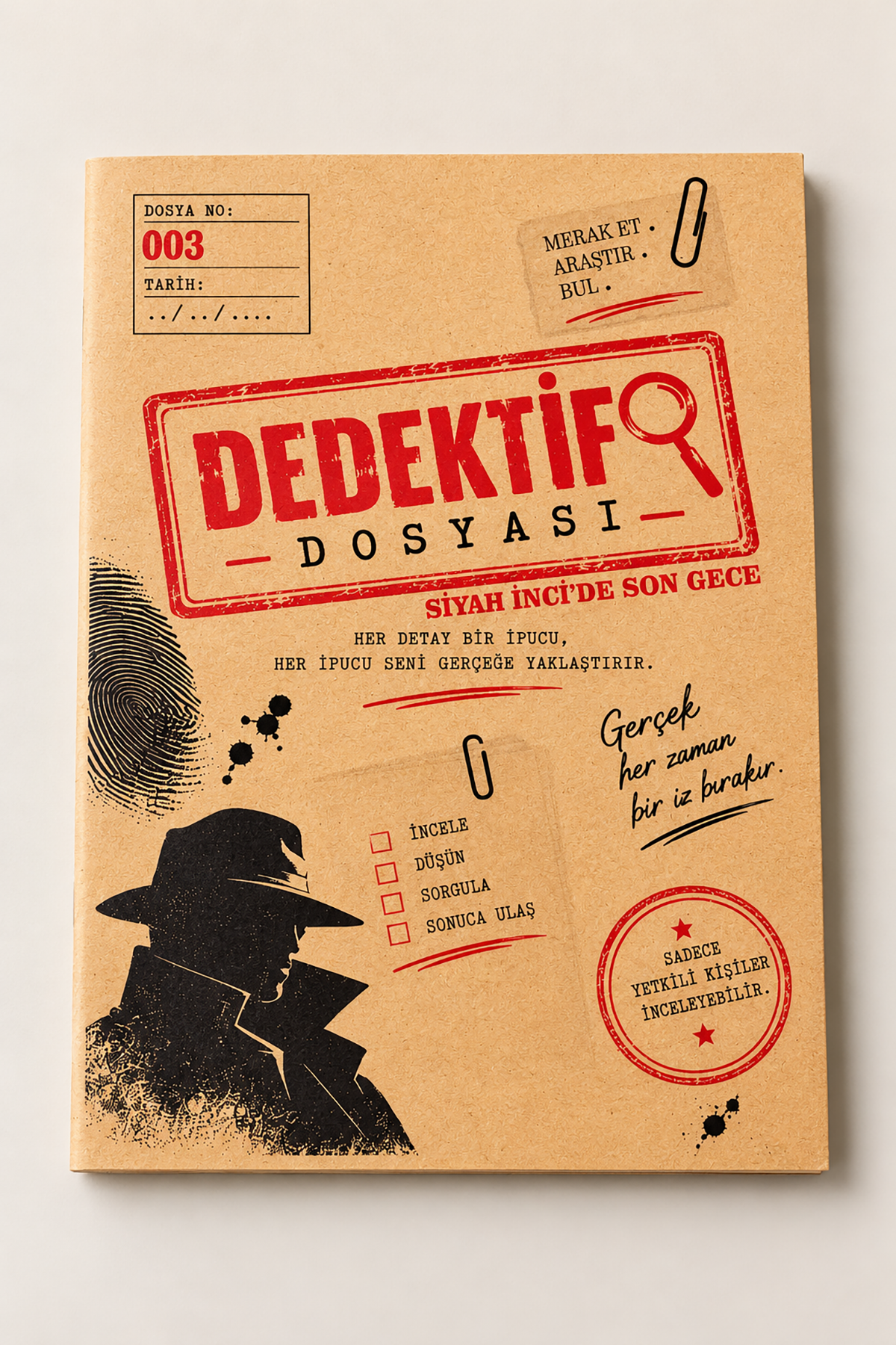 Dedektif Cinayet Çözme Oyunu-Siyah İncide Son Gece