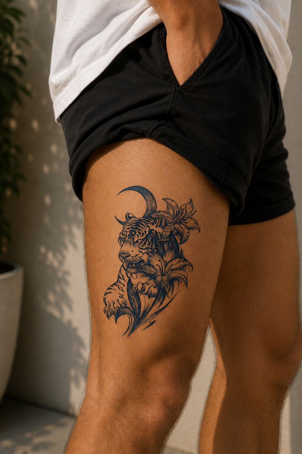Kaplan Sonradan Kararan Yarı Kalıcı Geçici Dövme Tattoo