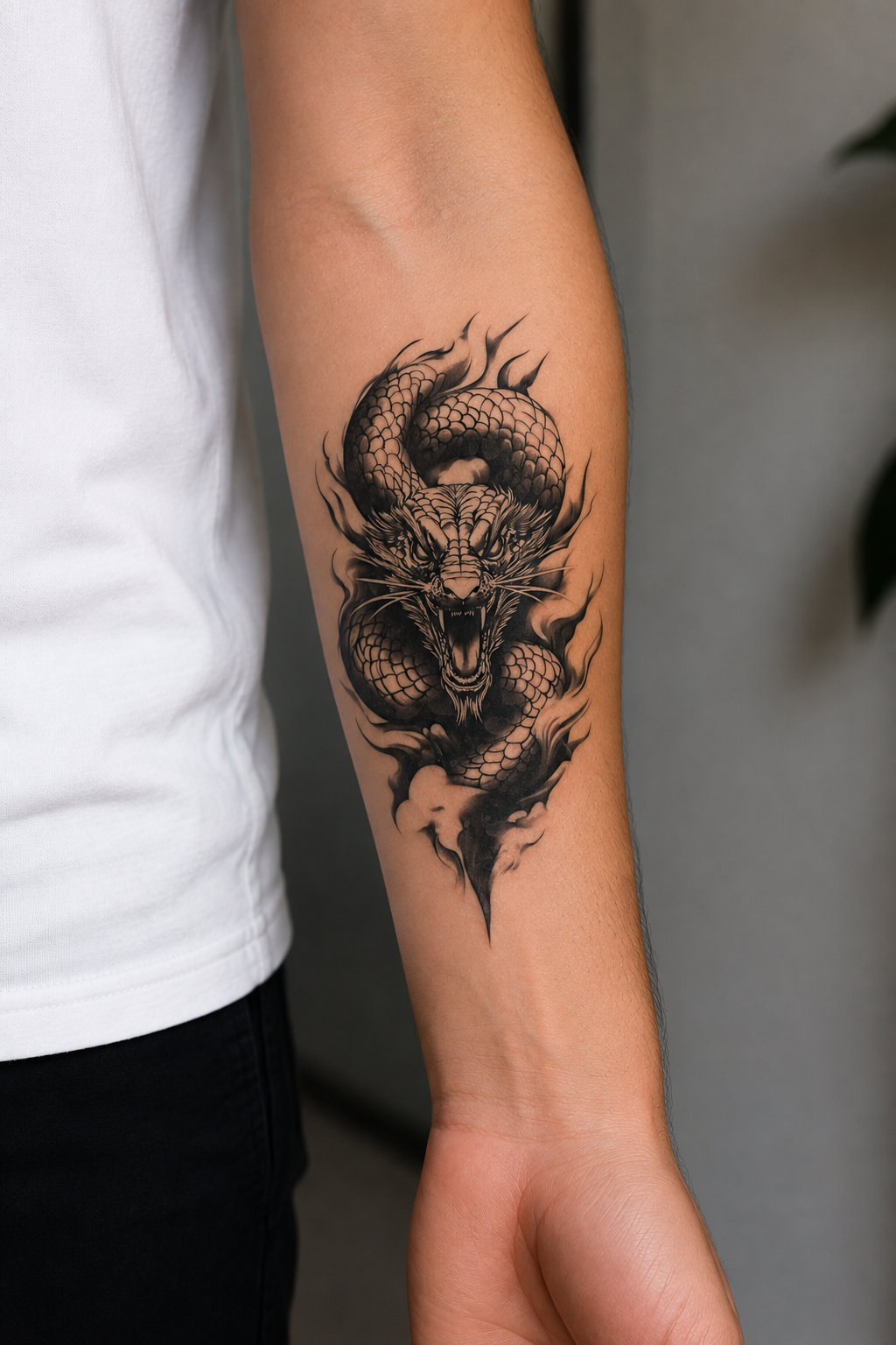 Yılan Geçici Dövme Tattoo