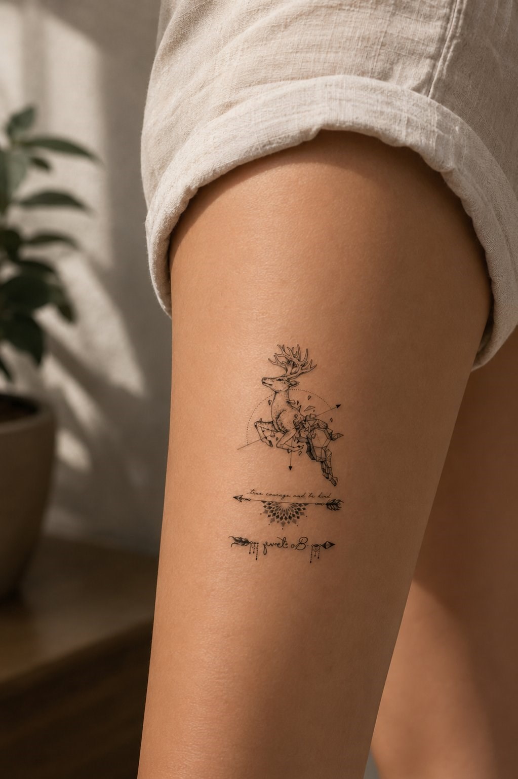 Geyik Mini Geçici Dövme Tattoo