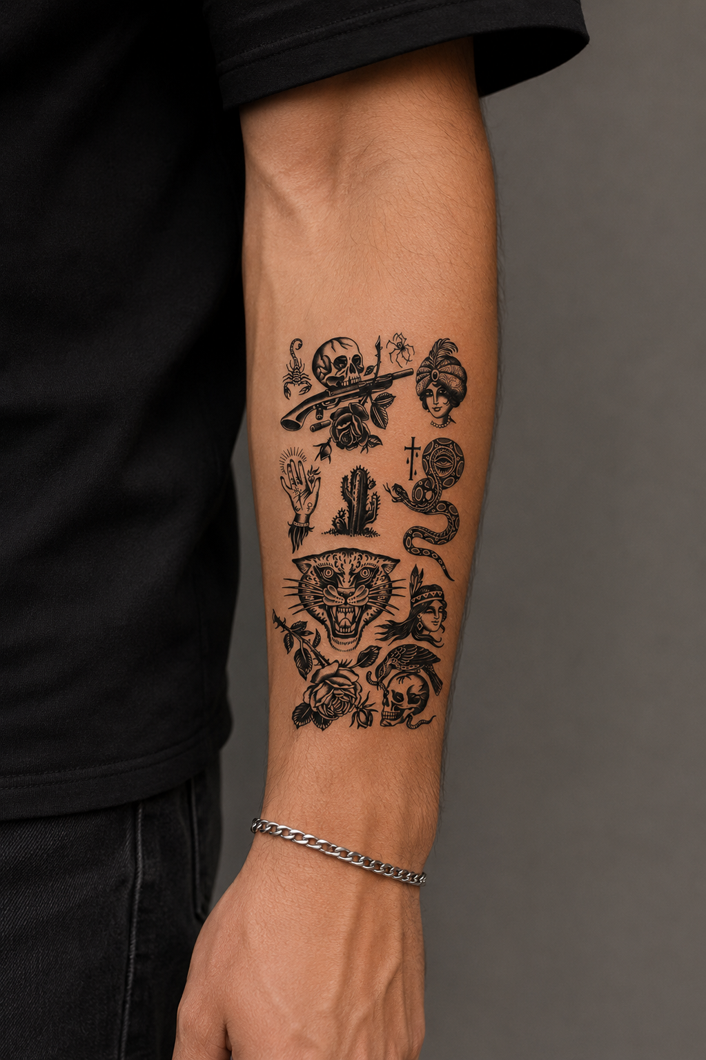 Karışık Dövme Geçici Tattoo