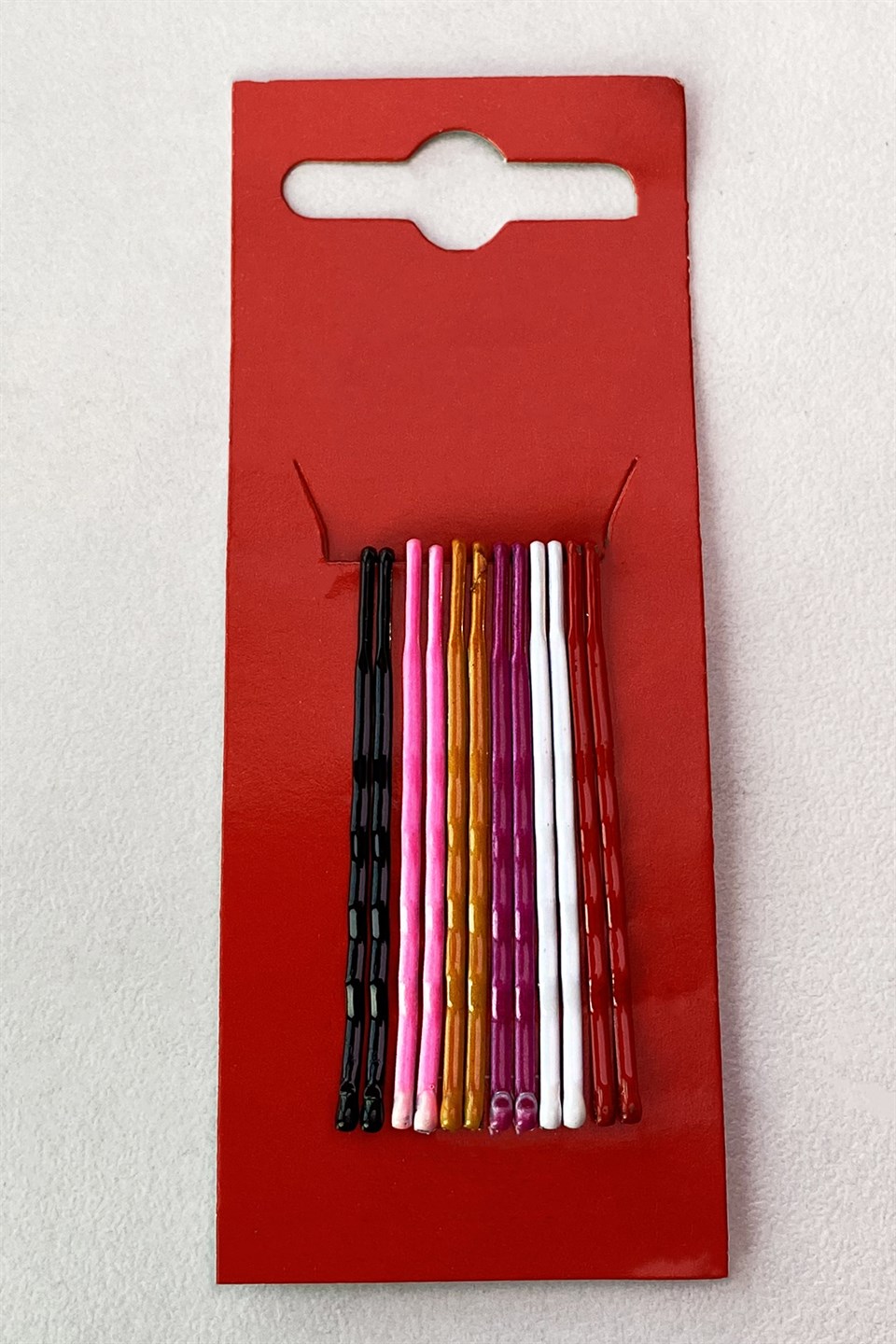 6 Çift Karışık Renk Tel Toka Set