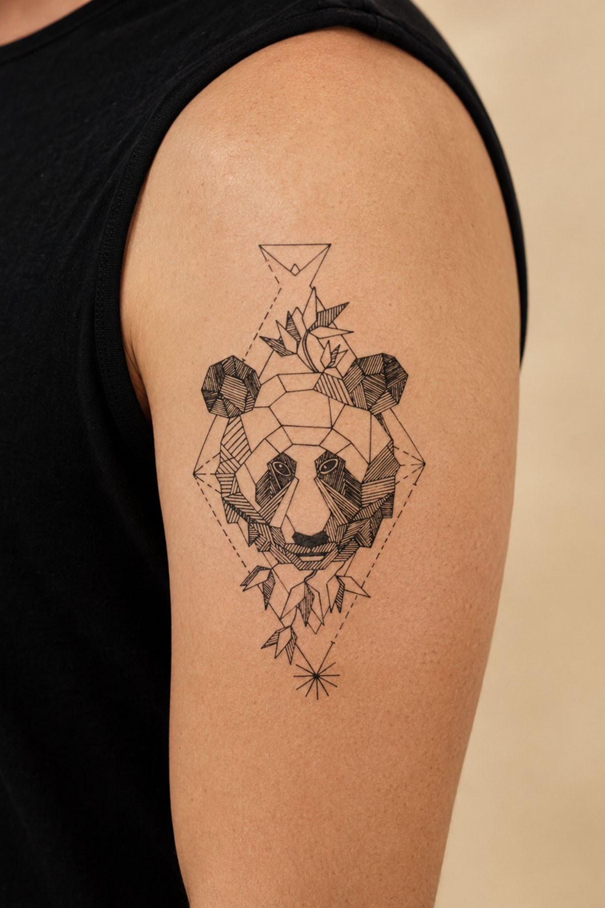 Panda Mini Geçici Dövme Tattoo