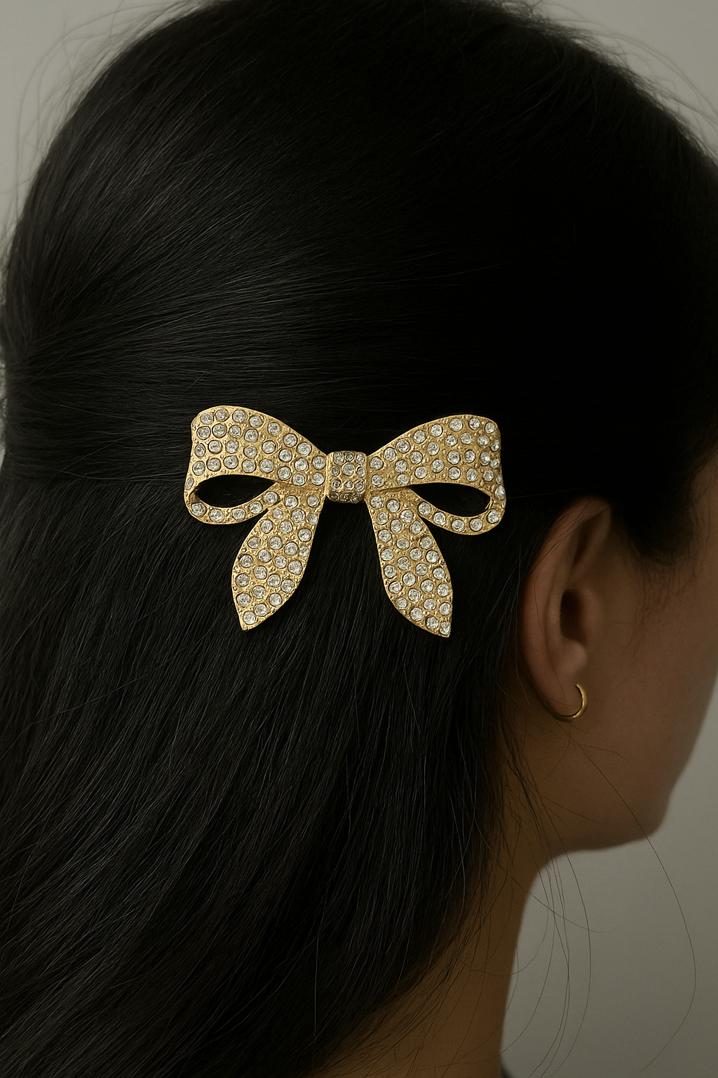 Altın Renk Kurdele Figürlü Tel Tarak Toka