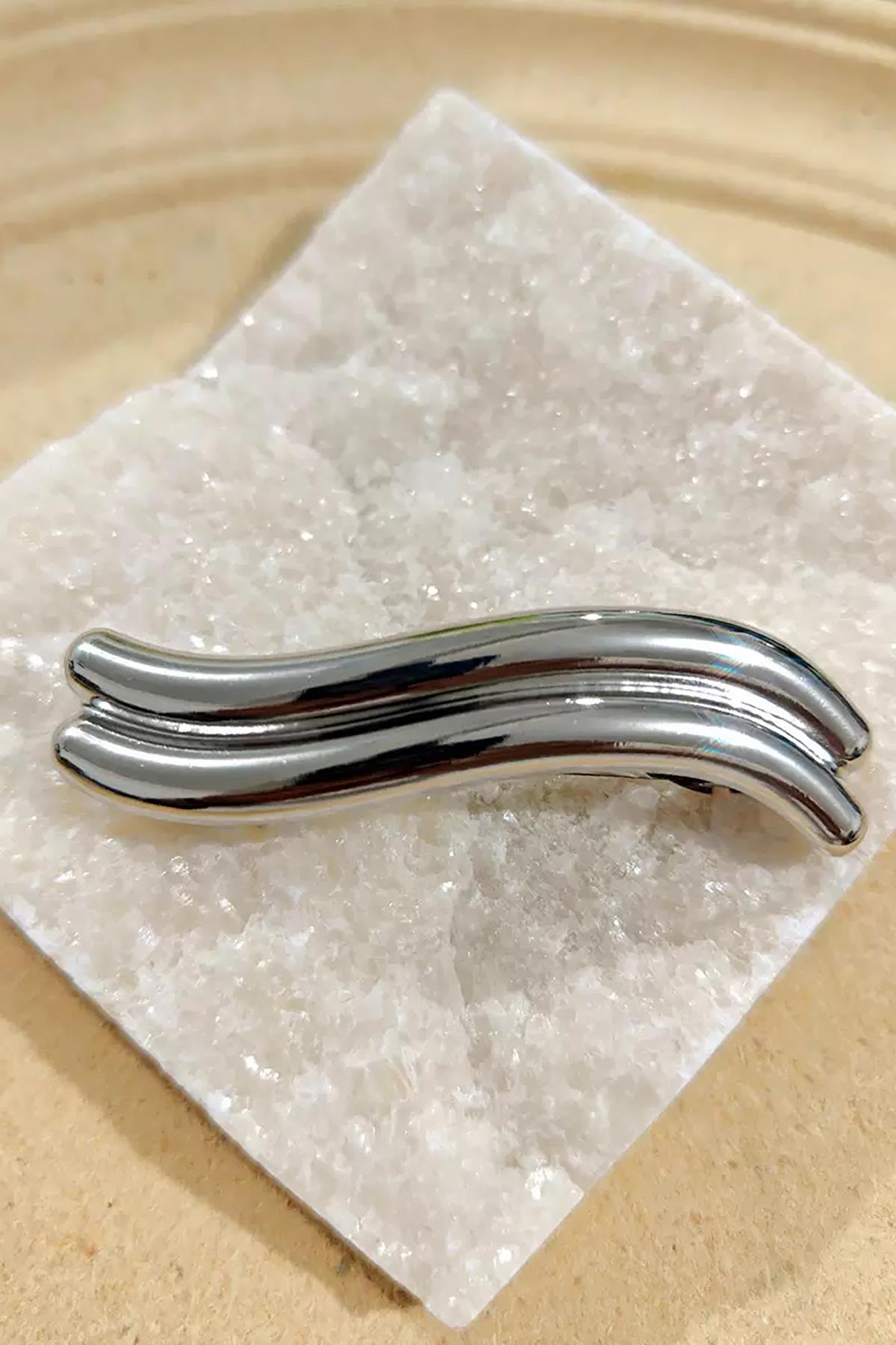 Gümüş Renk Metal Otomat Toka