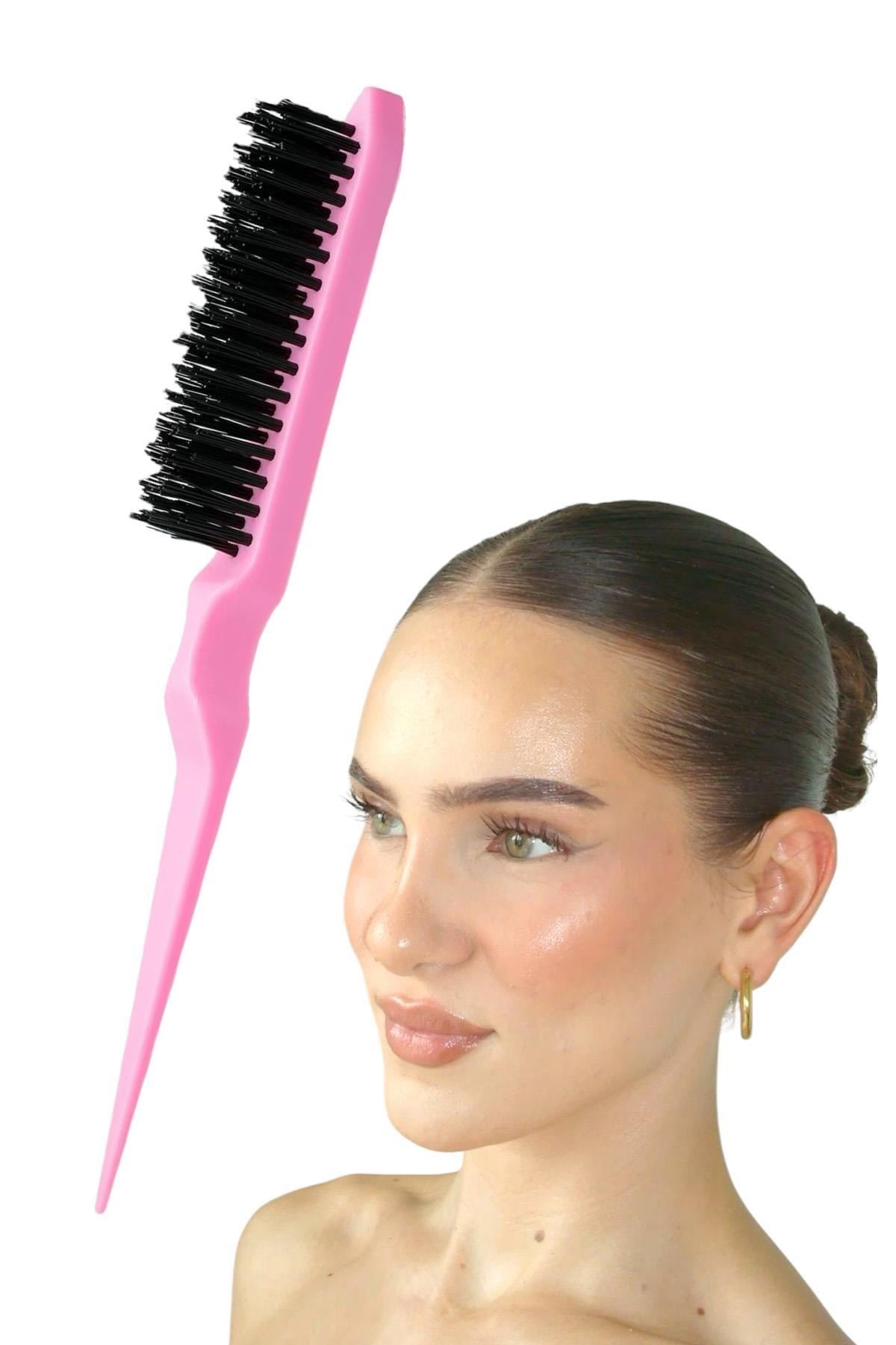Pembe Renk Topuz Fırçası