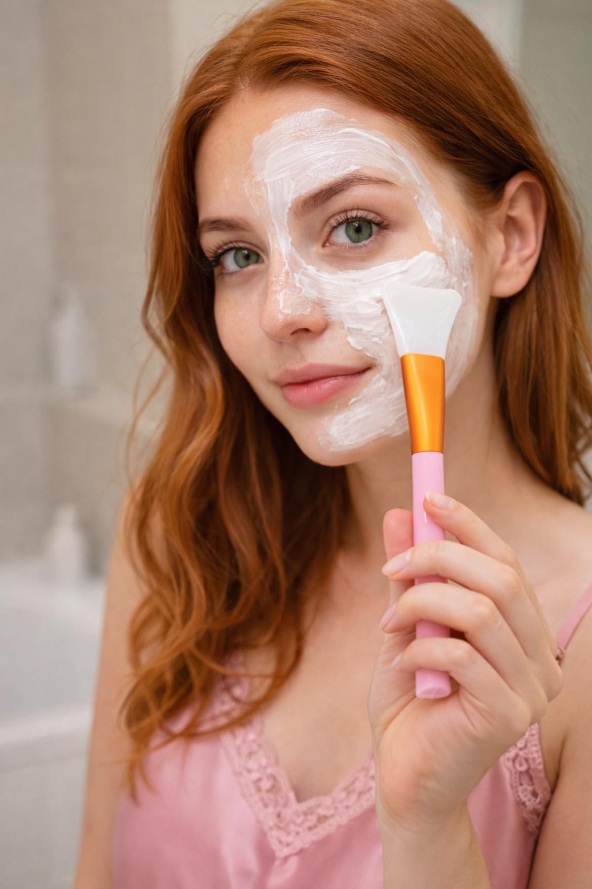 Pembe Renk Maske Fırçası