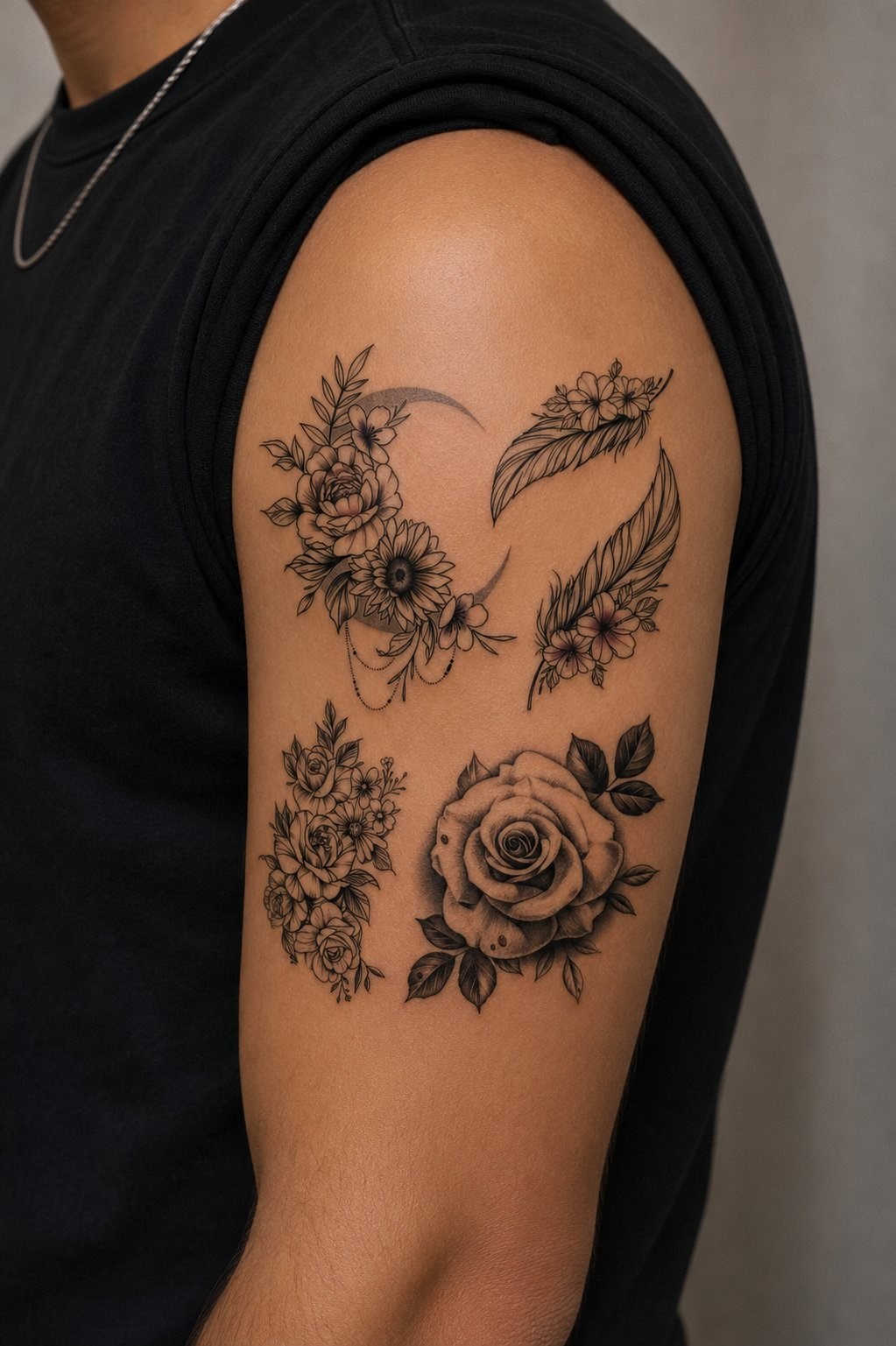  Çiçek Geçici Dövme Tattoo
