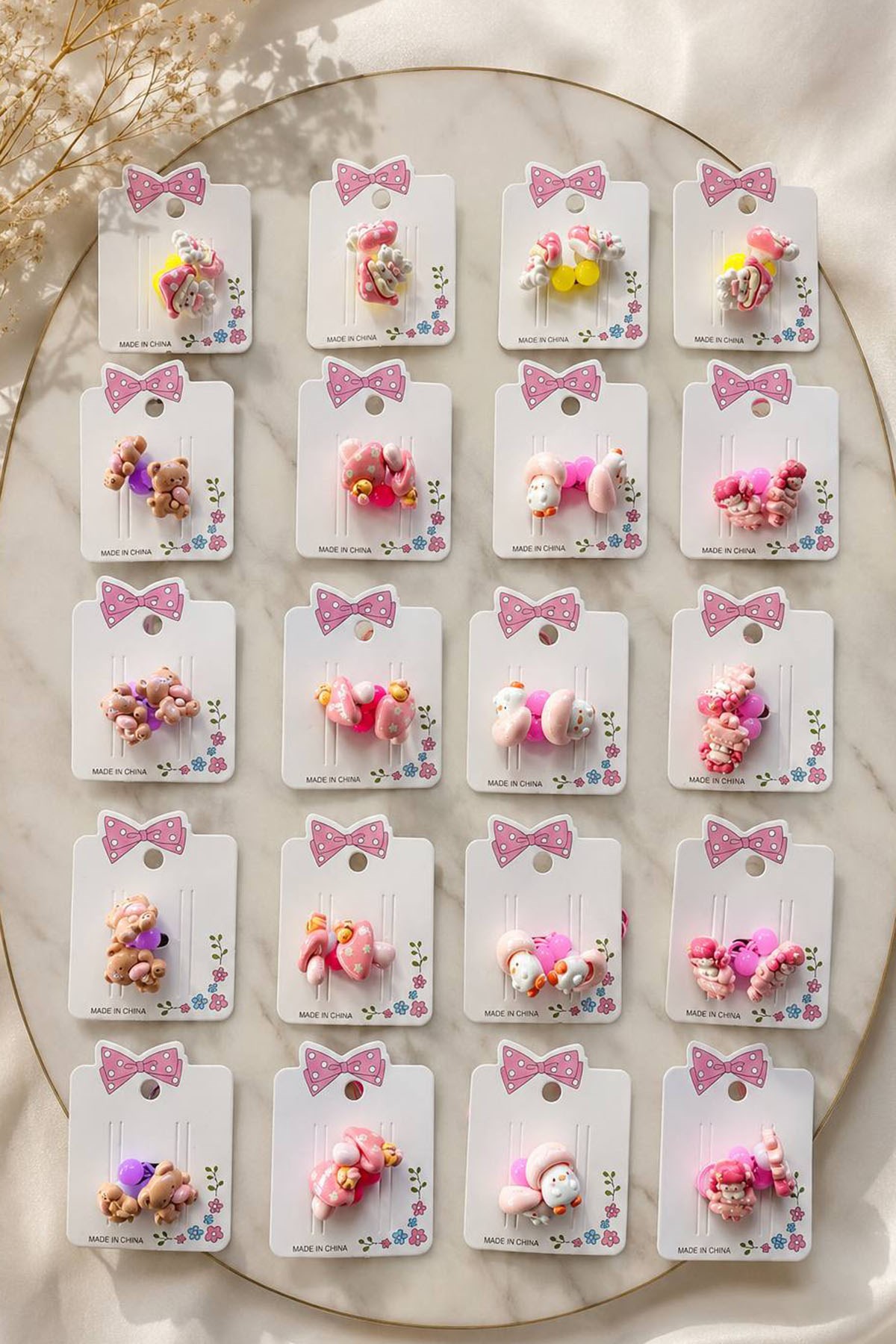 40lı Karışık Renk Lastik Toka Set