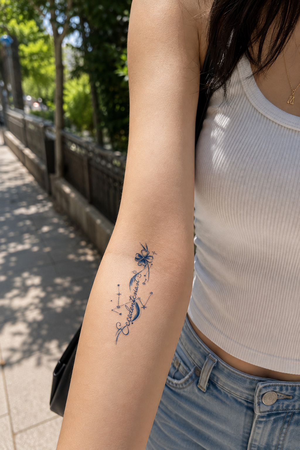 Yonca Sonradan Kararan Yarı Kalıcı Geçici Dövme Tattoo