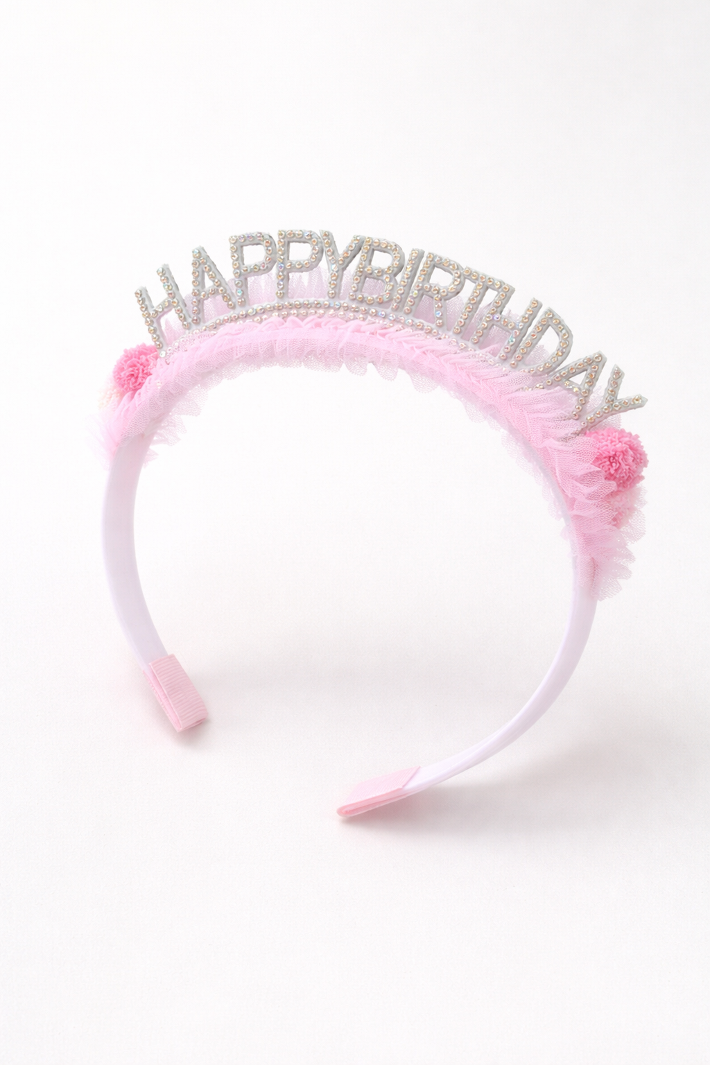 Pembe Renk Happy Birthday Yazılı Taç