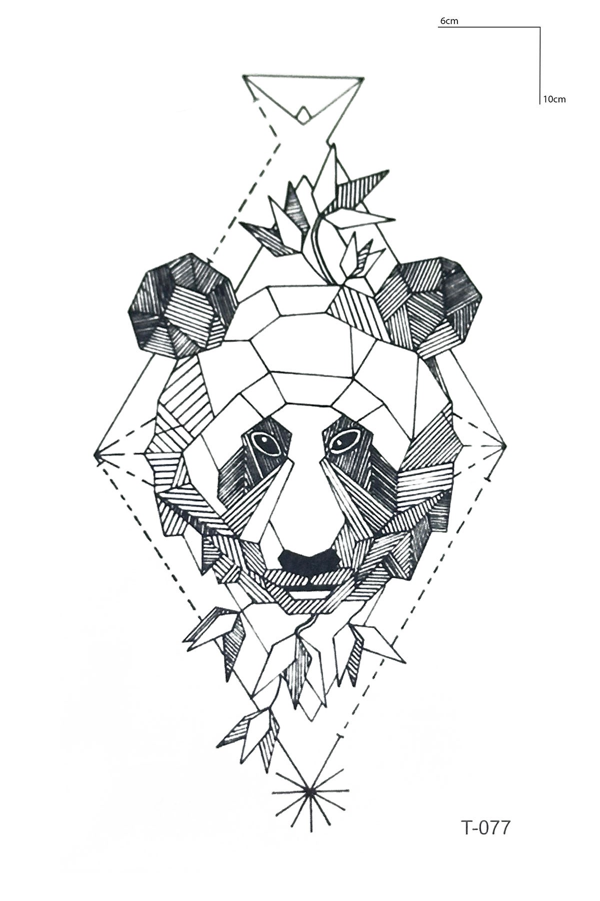Panda Mini Geçici Dövme Tattoo