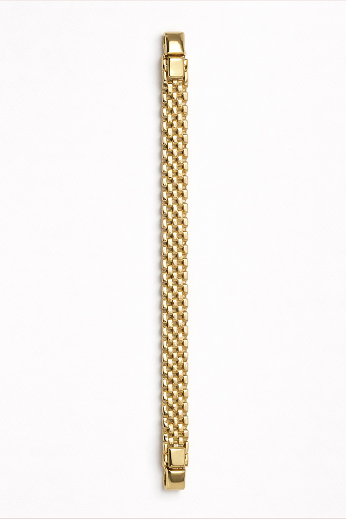 Altın Renk Taş Detaylı Çelik Xupıng VİP Bileklik