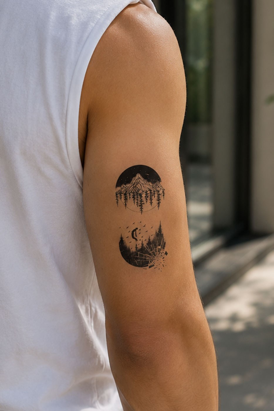 Dağ Mini Geçici Dövme Tattoo