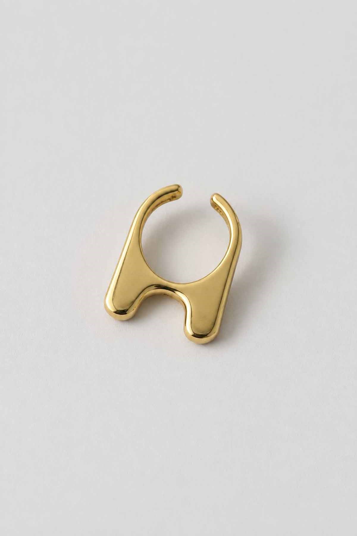 Altın  Renk TX Ear Cuff (Tek)