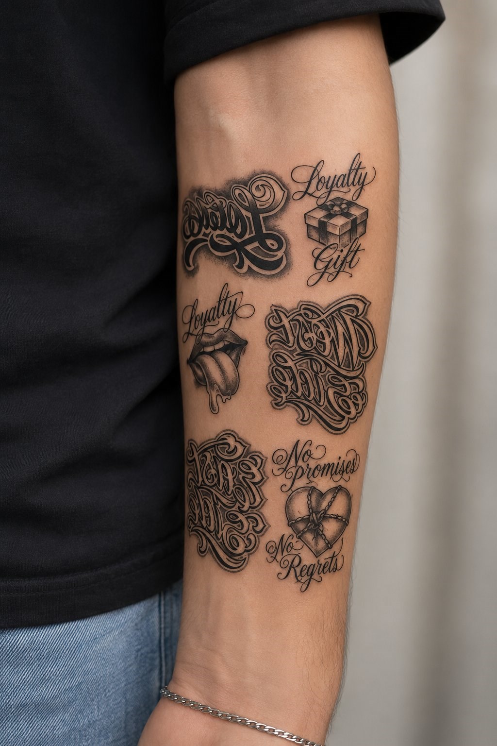 Yazı Geçici Dövme Tattoo