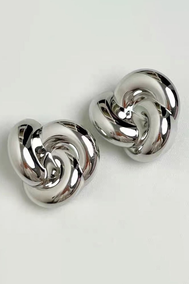 Gümüş Renk Metal Tx Küpe (Çift)