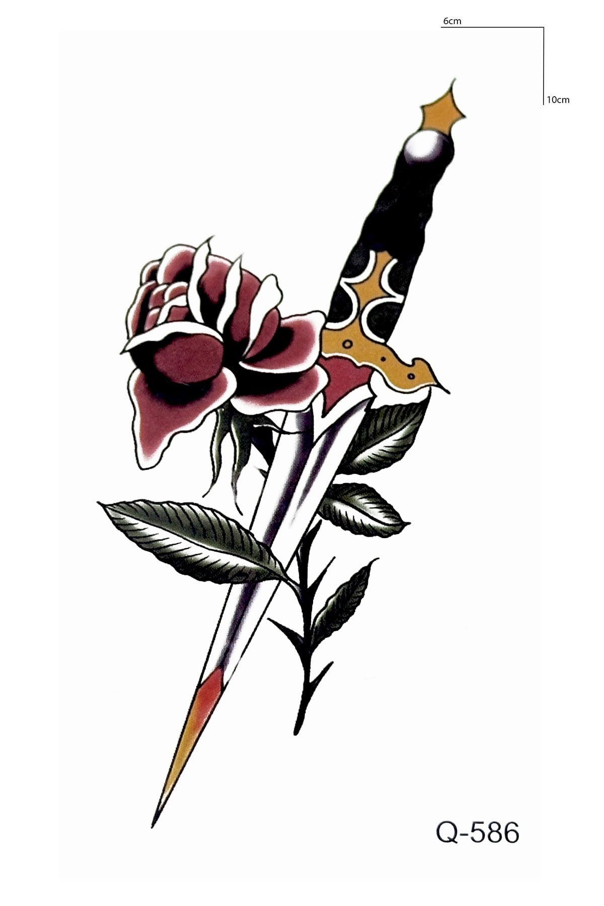 Gül Kılıç Geçici Dövme Tattoo